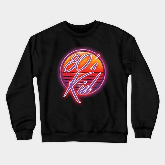 80's Kid Crewneck Sweatshirt by Elijah101